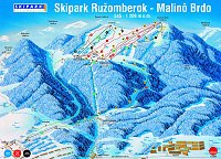 Малина-Брдо Ружеберк: схема склонов