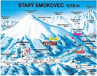 Старý Смоковец – Хребейонок: схема склонов