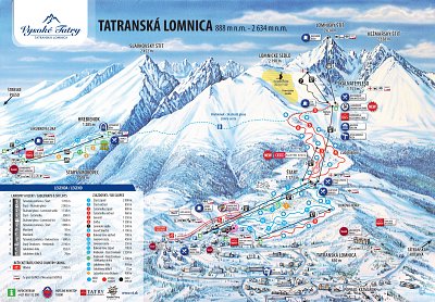 Ski resort Starý Smokovec – Hrebienok: схема склонов