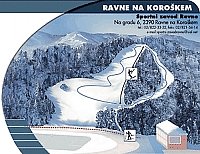 Посека-Равне на Корушке: схема склонов