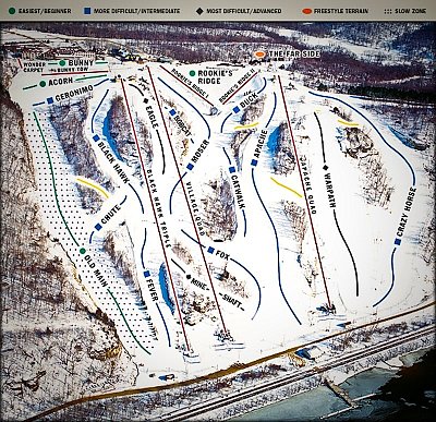 Chestnut Mountain: схема склонов