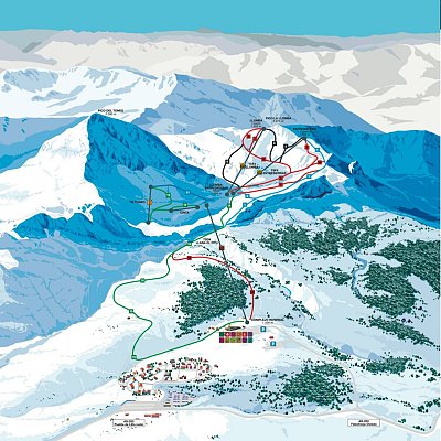 Ski resort Fuentes de Invierno: схема склонов