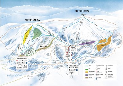 Ski resort Javalambre: схема склонов