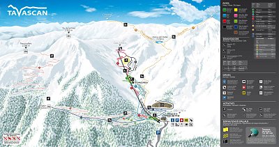 Ski resort Pleta del Prat – Tavascan: схема склонов