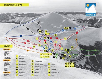 Ski resort Valdezcaray: схема склонов