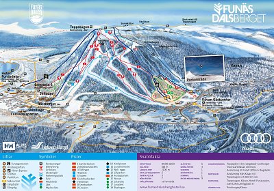 Ski resort Funäsdalsberget: схема склонов