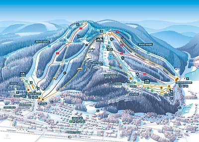 Ski resort Järvsö: схема склонов