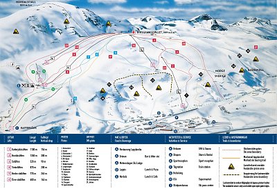 Ski resort Riksgränsen: схема склонов