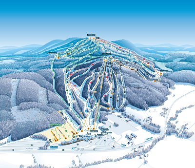 Ski resort Romme Alpin: схема склонов