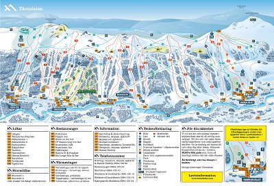 Ski resort Tänndalen: схема склонов