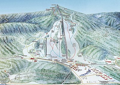 Ski resort Valfjället: схема склонов