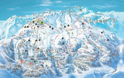 Ski resort Anzère: схема склонов