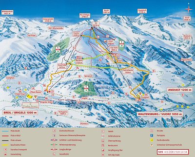 Ski resort Brigels/Waltensburg/Andiast: схема склонов