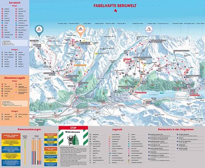 Ski resort Corvatsch/Furtschellas: схема склонов