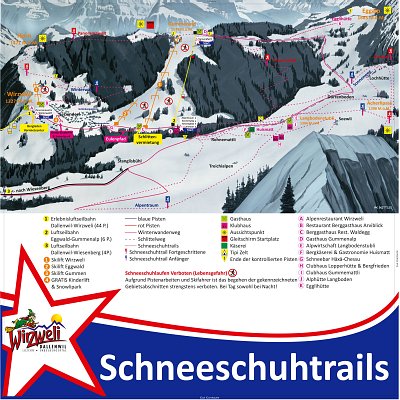 Ski resort Wirzweli – Dallenwil: схема склонов