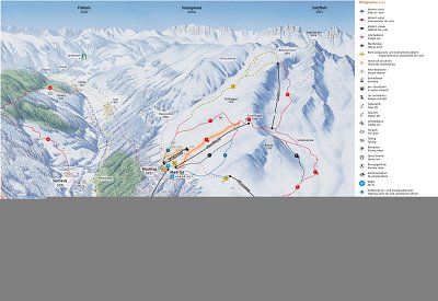 Ski resort Madrisa (Davos Klosters): схема склонов