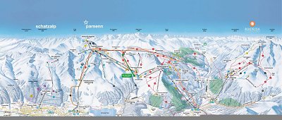Ski resort Schatzalp – Strela: схема склонов