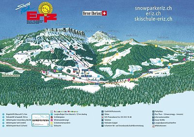 Ski resort Eriz: схема склонов