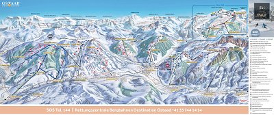 Ski resort Glacier 3000 – Les Diablerets: схема склонов