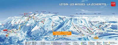 Ski resort Leysin: схема склонов