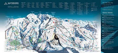 Ski resort Zermatt/Breuil-Cervinia/Valtournenche – Matterhorn: схема склонов