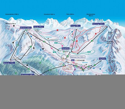 Ski resort Melchsee-Frutt (Kerns): схема склонов