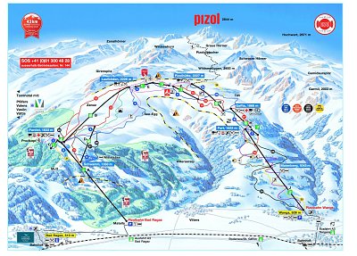Ski resort Pizol – Bad Ragaz/Wangs: схема склонов