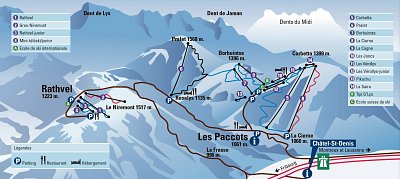 Ski resort Rathvel – Châtel-St-Denis: схема склонов