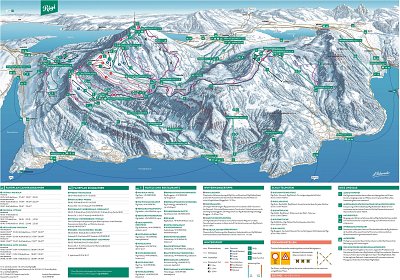 Ski resort Rigi: схема склонов