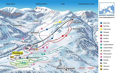Ski resort Rossberg – Oberwil: схема склонов