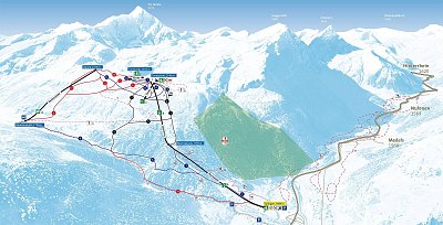 Ski resort Splügen – Tambo: схема склонов