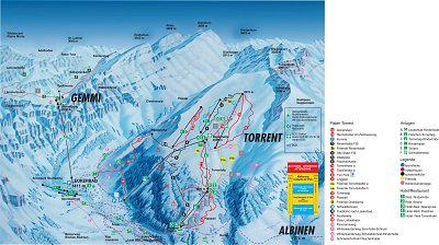 Ski resort Leukerbad: схема склонов