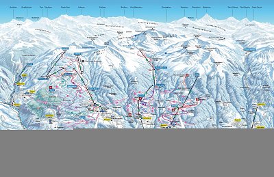 Ski resort Unterbäch – Brandalp/Ginals: схема склонов