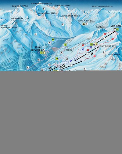 Ski resort Vals – Dachberg: схема склонов