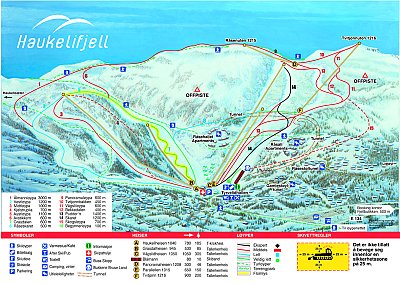 Haukelifjell Skisenter: схема склонов