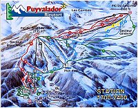 Puyvalador Rieutort: схема склонов