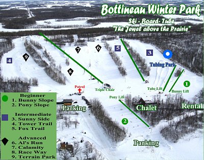 Bottineau: схема склонов