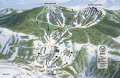 June Mountain: схема склонов