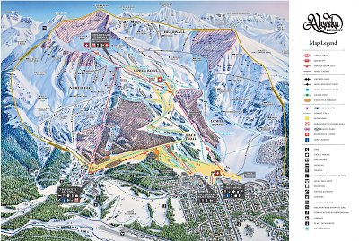 Ski resort Alyeska Resort – Girdwood: схема склонов