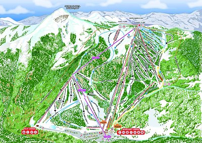 Ski resort Apache: схема склонов