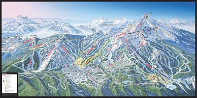 Ski resort Big Sky Resort: схема склонов