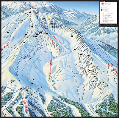 Ski resort Big Sky Resort: схема склонов