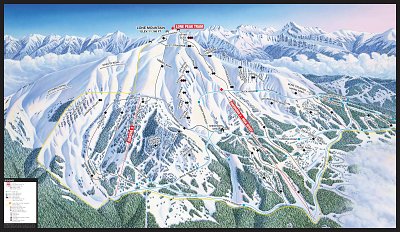 Ski resort Big Sky Resort: схема склонов