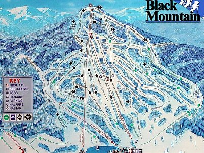 Горнолыжный курорт Black Mountain – Jackson: схема склонов