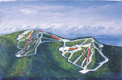 Горнолыжный курорт Blacktail Mountain: схема склонов