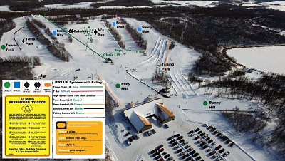 Ski resort Bottineau Winter Park: схема склонов