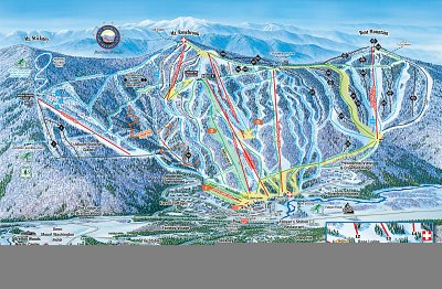 Ski resort Bretton Woods: схема склонов