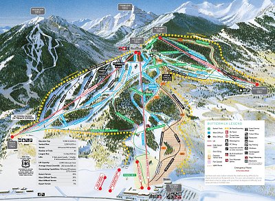 Ski resort Buttermilk Mountain: схема склонов