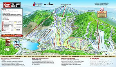 Ski resort Cannon Mountain: схема склонов