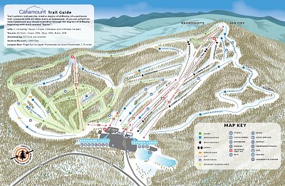 Ski resort Catamount: схема склонов